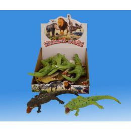 36 Pieces Crocodile In Display Box 2 Asst. Colors - Toy Sets
