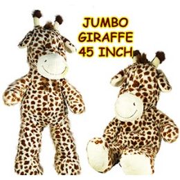 4 Wholesale Jumbo Plush Giraffes