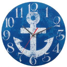 24 Wholesale Blue Wall Clock With Anchor