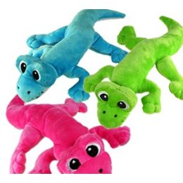 60 Wholesale Plush Neon Geckos