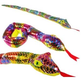 60 Wholesale Plush Shiny Snakes