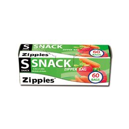 24 Wholesale 60 Countt Zip Seal Snack Bags 6.5"x3.25"