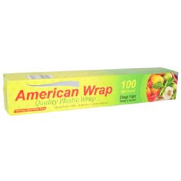 48 Wholesale American Wrap Plastic Wrap 100 Sq ft