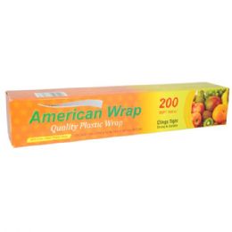 48 Wholesale American Wrap Plastic Wrap 200 Sq ft