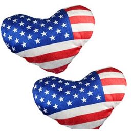 100 Wholesale Small Plush Stars And Stripes Hearts