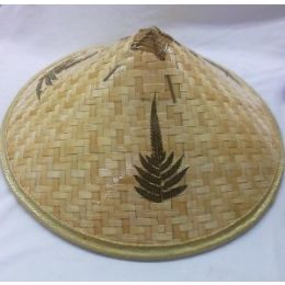 48 Wholesale Men's Straw Bamboo Cowboy Hat
