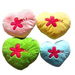 30 of Plush Heart Embroidered With "love