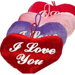 72 Pieces Mini Plush "i Love You" Hearts. - Valentines
