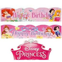 120 Pieces Disney's Princesses Birthday Party Banners - Party Banners