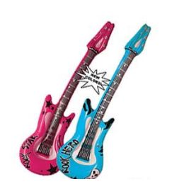 48 Wholesale Rock Hero Inflatable Guitars