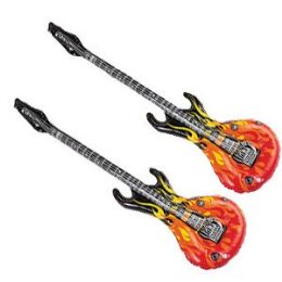 288 Pieces Inflatable Flame Guitars. - Inflatables