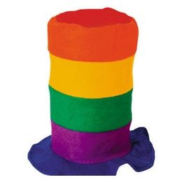 48 Pieces Multicolor Stove Pipe Hat - Costumes & Accessories