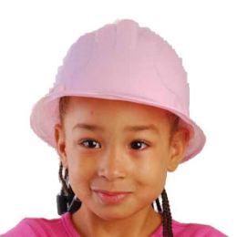 288 Pieces Child's Pink Construction Hard Hat. - Costumes & Accessories