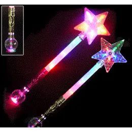 24 Pieces Flashing Star Wands. - Party Favors