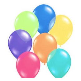 3600 Wholesale 9" Standard Assorted Color Balloons.