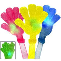 288 Wholesale Large Flashing Hand Clappers.