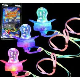 144 Pieces Led Flashing Novelty Pacifiers. - Party Favors