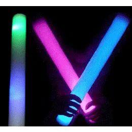 72 Units of Multi Color Led Flashing Foam Stick - Party Favors