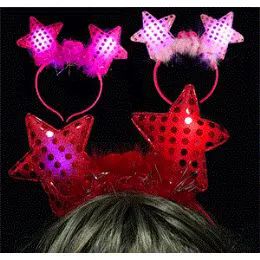 192 Pieces Flashing Star Hairbands - Costumes & Accessories