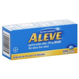 50 Pieces Aleve Pain Reliever/fever Reducer, 200ct - Pain and Allergy Relief