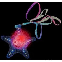 288 Pieces Flashing Starfish Necklace. - Party Favors