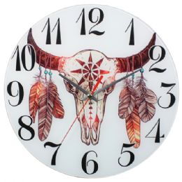12 Wholesale Glass Wall Clocks With Bull
