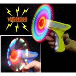 48 Wholesale Light Up Spinner Guns W/sound