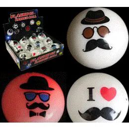 192 Wholesale Flashing Mustache Balls.