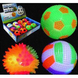 192 Pieces Flashing Balls W/squeakers - Balls