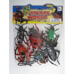24 Wholesale 6.5" 6 Pc Toy Insect Set In Poly Bag W/header