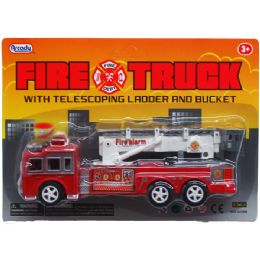 72 Wholesale Fire Truck With Expandable Ladder In Blister Card