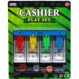 96 Pieces Playing Money Cash Drawer W/coins In Blister Card - Educational Toys
