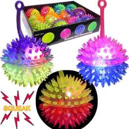 96 Wholesale Flashing 2-Color Spiky YO-Yo Balls.