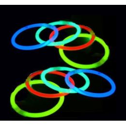 1000 Wholesale 8" Assorted Colors Glow Bracelets