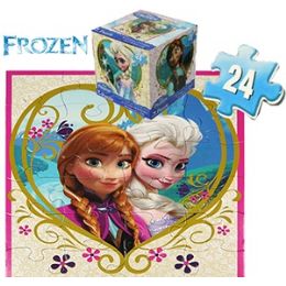 24 of Disney's Frozen Cube Jigsaw Puzzles.