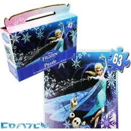24 Wholesale Disney Frozen Gift Box Puzzles.