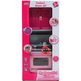 24 Pieces 13" My Beautiful Kitchen Stove W/light & Sound In Window Box - Toy Sets