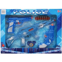 12 Wholesale Five Piece Toy Police Play Set In Window Box