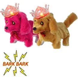 96 Wholesale Walking Dogs W/ Lightup Crowns & Sound.