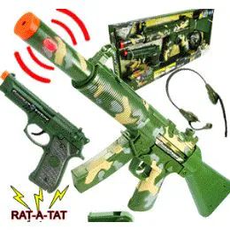 Light & Sound Toy Machine Gun 43 cm Garçons Jouet Cadeau de Noël Christmas Stocking Filler 
