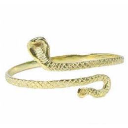12 Pieces Snake Armbands - Gold Cobras - Halloween