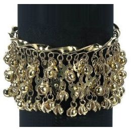 12 Pieces Jingly Armband With Bells - Gold. - Costumes & Accessories