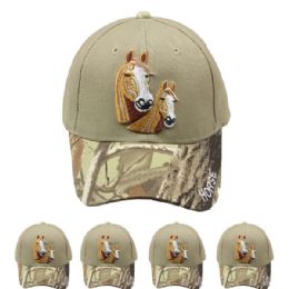 24 Pieces Horse Camo Hunting Cap - Hunting Caps