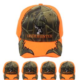 24 Pieces Hunting Cap Camo Deer Hunter Velcro Adjustable Back - Hunting Caps