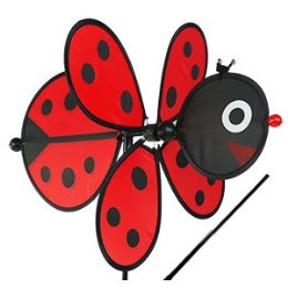48 Pieces Ladybug Whirleygigs. - Wind Spinners