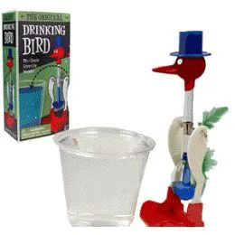 16 Pieces Drinking Birds. - Novelty Toys
