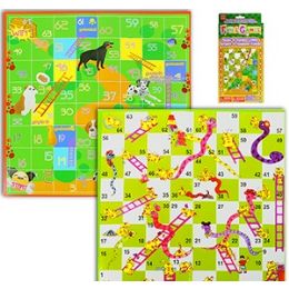 36 Wholesale 2-IN-1 Snakes And Animal & Ladders Games