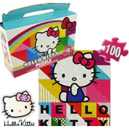 24 Wholesale Hello Kitty Gift Box Puzzle