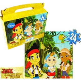 24 Pieces Disney's Jake And The Pirates Gift Box Puzzles - Puzzles