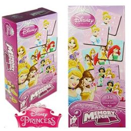 24 Pieces Disney's Princesses Memory Match Games - Dominoes & Chess
